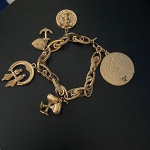 Money Birthday Charm Bracelet vintage